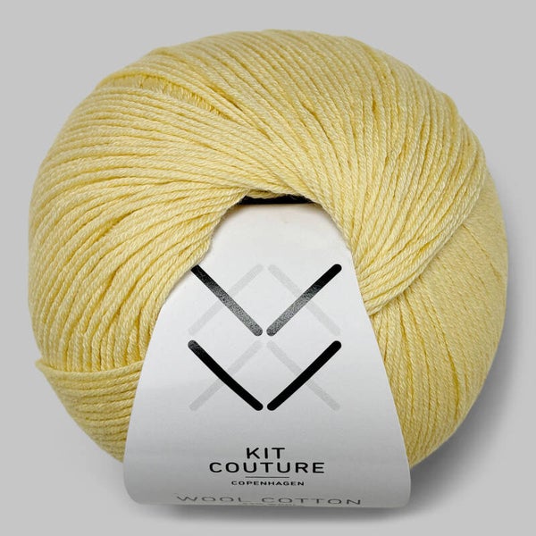 Wool cotton Pastelgul