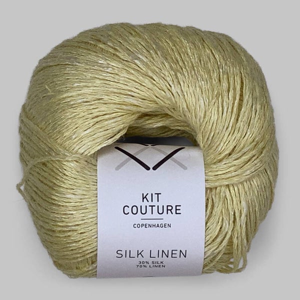 Silk linen Pastelgul