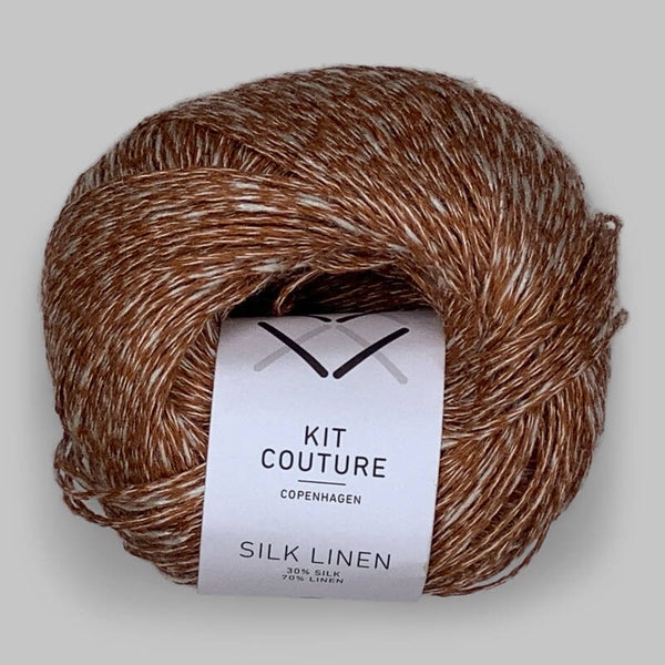 Silk linen Cognac