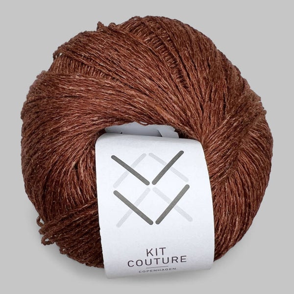 Silk linen Chokolade