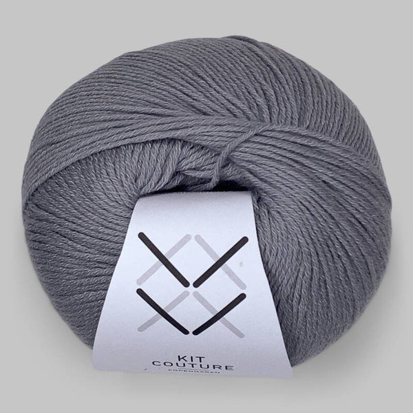 Wool cotton Lysegrå