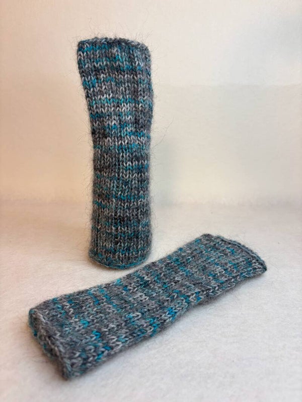 Gloria dusty blue - mittens
