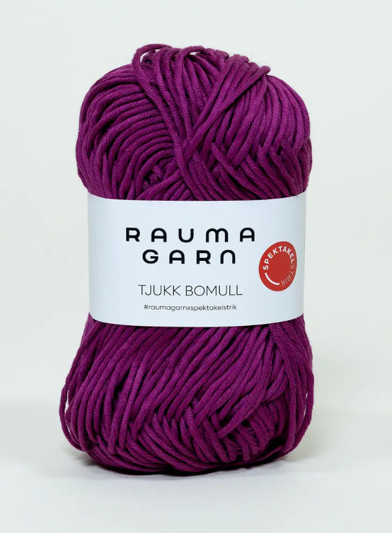 Tjukk bomull Kløverlilla 354