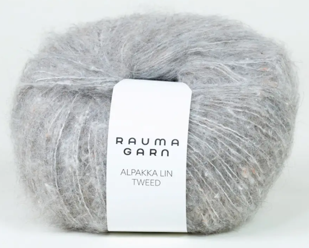 Alpakka Lin 16066 Tweed Varm grå