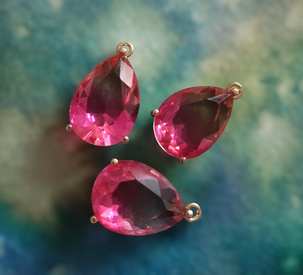 Berlocker ~ crystal clear in hot pink