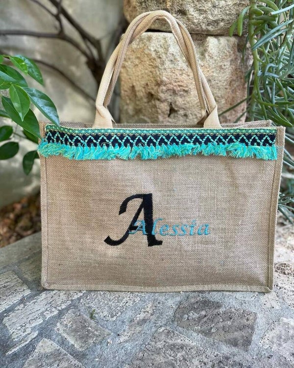BORSA IN JUTA PERSONALIZZATA
