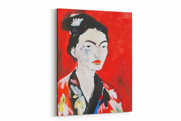 Portret van een vrouw in traditionele Aziatische stijl