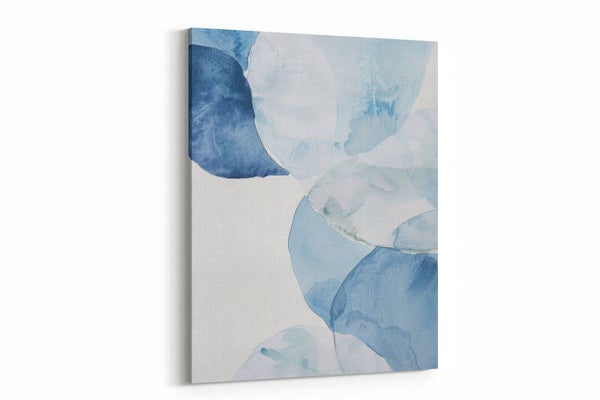 Weergave van golven in zachte blauwtinten