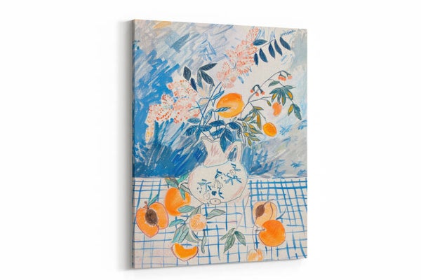 Abstracte bloemen op een witte achtergrond