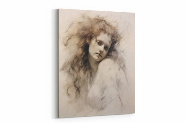 Dromerig vrouwelijk portret