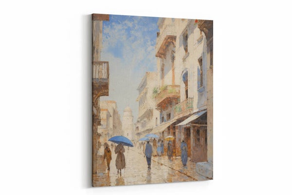 Zonnige straat
