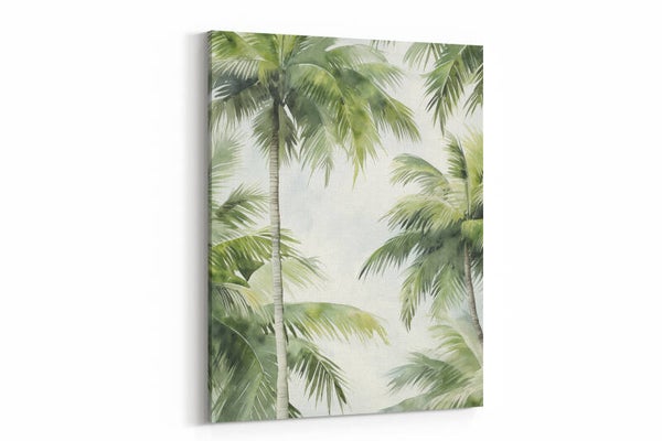 Weelderige tropische vegetatie met palmbomen