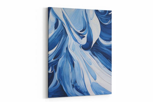 Abstracte blauwe golf