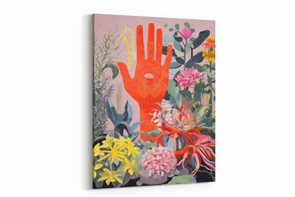 Rode hand van de jungle