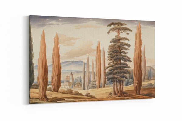 Schilderij van een Italiaans landschap