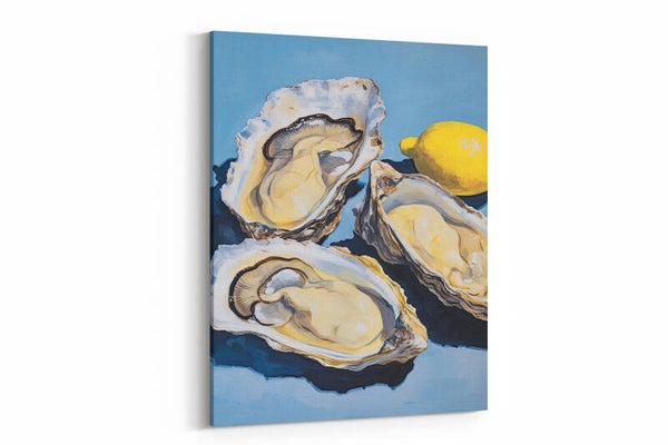 Oesters met een citroen