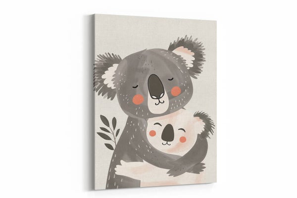 Een schattige moeder- en babykoala samen