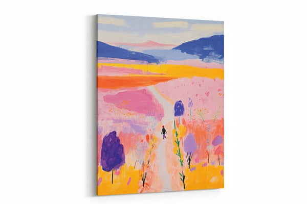 Een betoverend landschap met zachte tinten en een mystieke sfeer