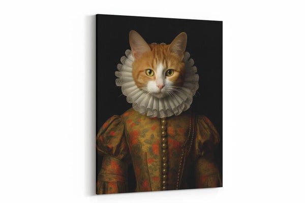 Kat in renaissance kleding