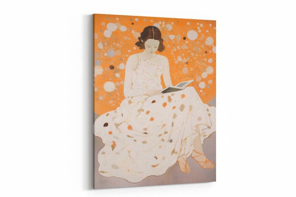 Vrouw in witte elegantie