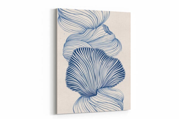 Een abstract patroon van golven met vloeiende, artistieke lijnen