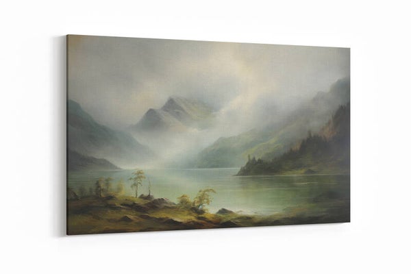 Berglandschap in mist