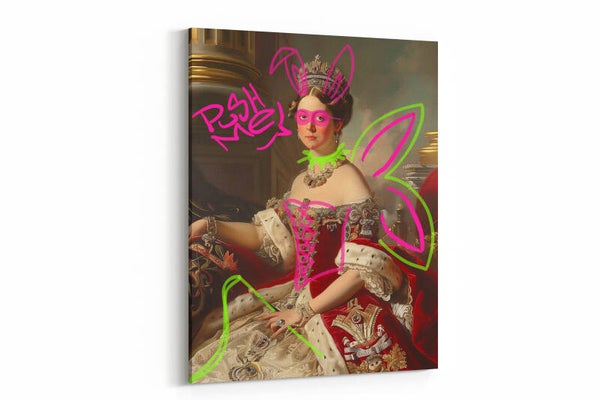 Renaissance prinses met graffiti kunst