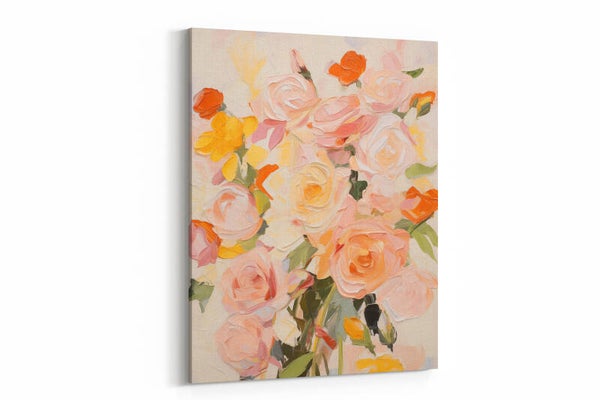 Zachtroze en witte rozen met een klassieke uitstraling