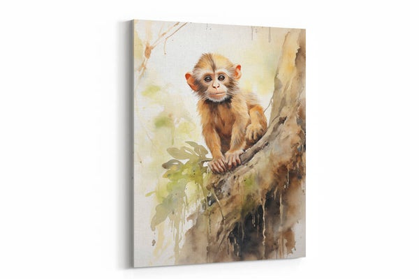 Speelse jungle-aap