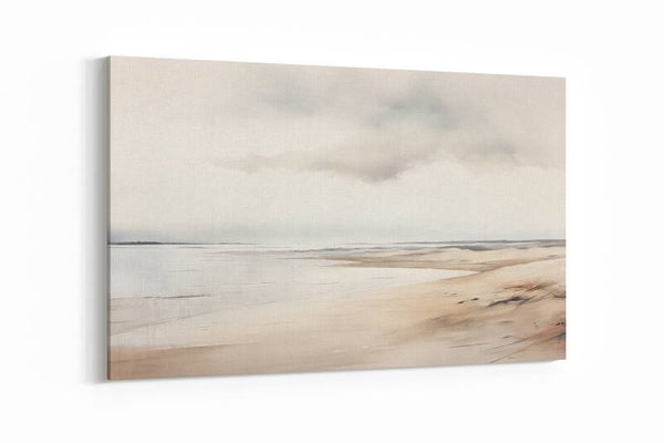 Rustig strandlandschap met zachte golven