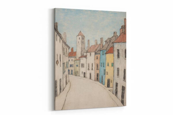Een schilderachtige straat in een gezellig dorpje