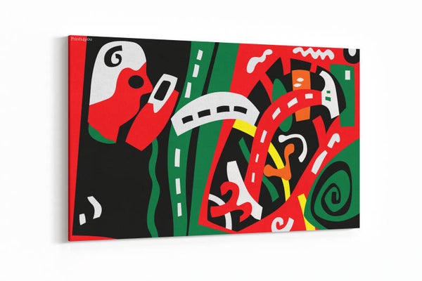 Kunstillustratie in grafische stijl
