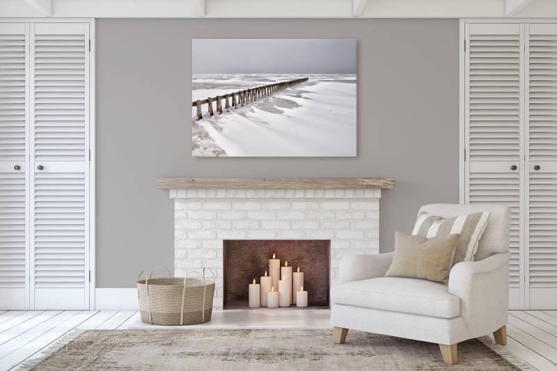 Schilderij zeegezicht in de woonkamer