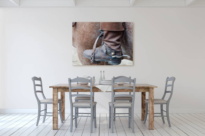 Schilderij paard in de keuken