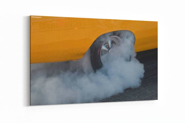 Burnout voor de straatrace