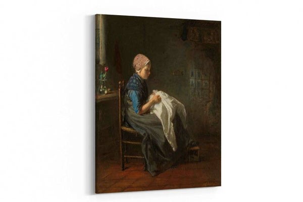 Het naaistertje, Jozef Israëls, 1850 - 1888