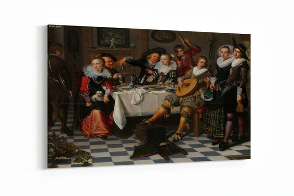 Feestvierend gezelschap