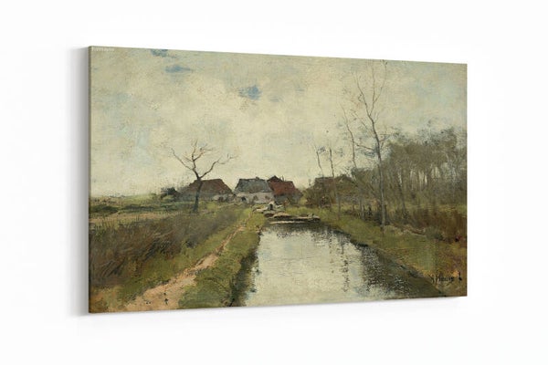 Huisje aan een sloot