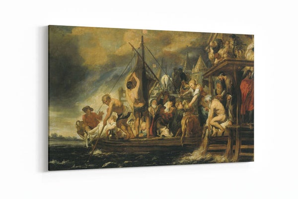 Het wonder van de strater in de bek van de vis