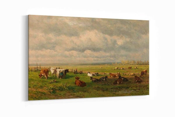 Weidelandschap met vee, Willem Roelofs (I), ca. 1880