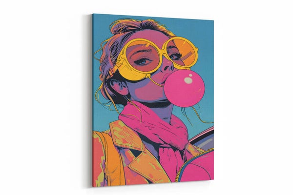 Een trendy en kleurrijk portret met een relaxte uitstraling