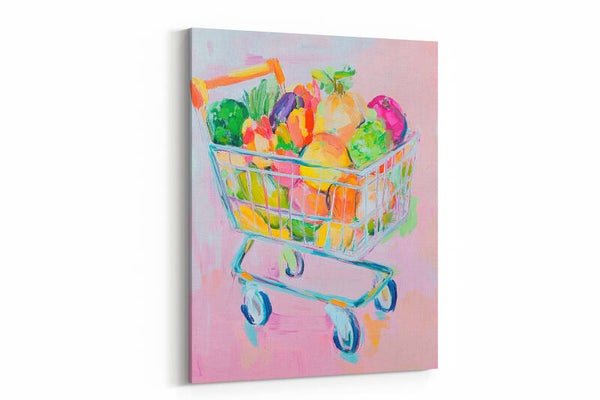 Verse boodschappen in een kar