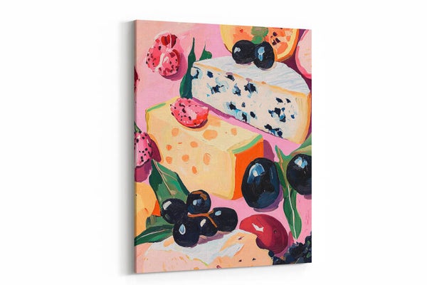 Smaakvolle kaasplank met vers fruit