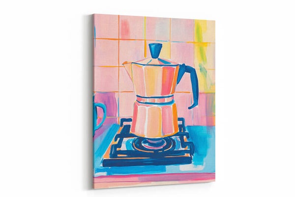 Koffiemaker op gasfornuis