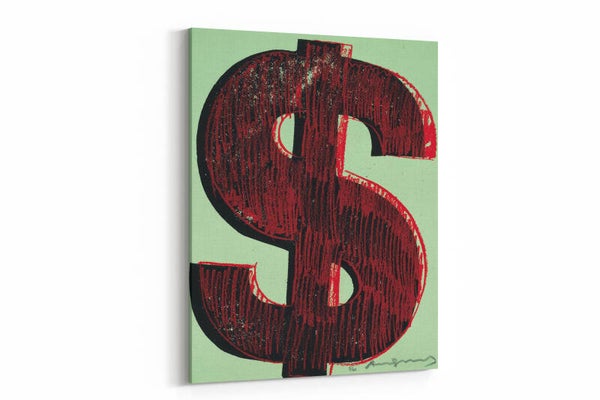 Een stoere en minimalistische afbeelding van het bekende geldsymbool