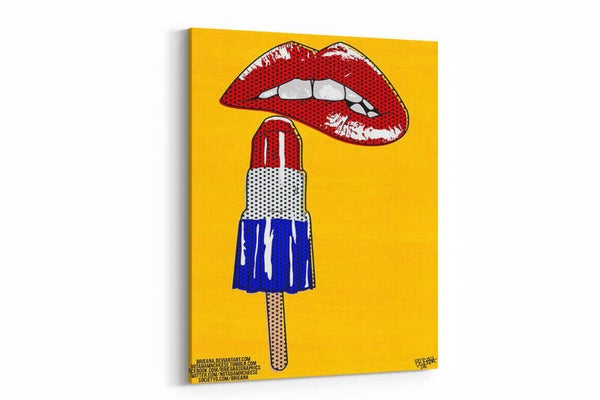Een gedurfd en speels pop-art ontwerp met felle kleuren