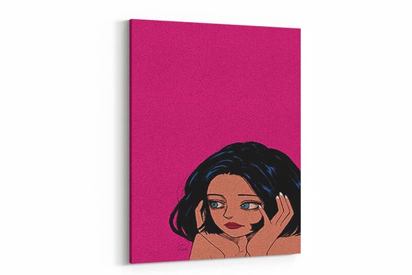 Een minimalistisch en krachtig pop-art portret