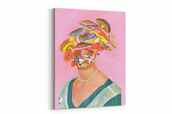 Een surrealistische pop-art compositie met een creatieve twist