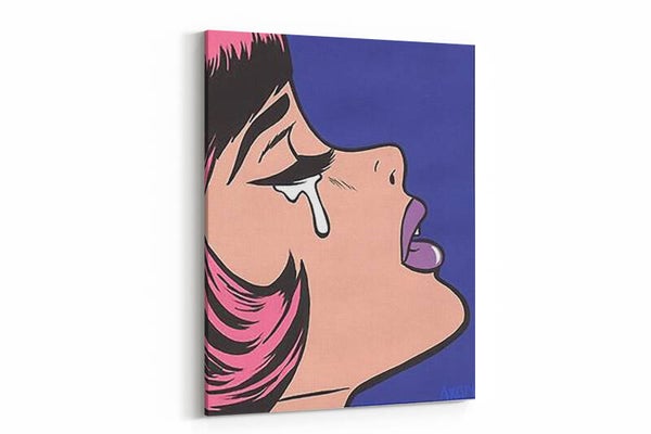 Een emotioneel pop-art portret
