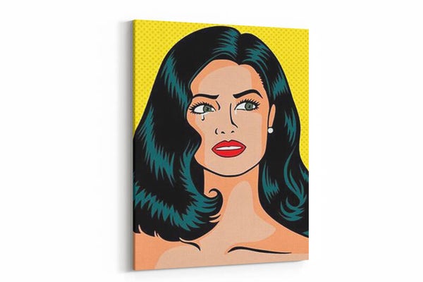 Een krachtig en expressief portret in pop-art kleuren